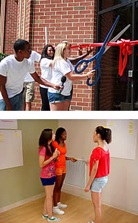 cutting ribbons